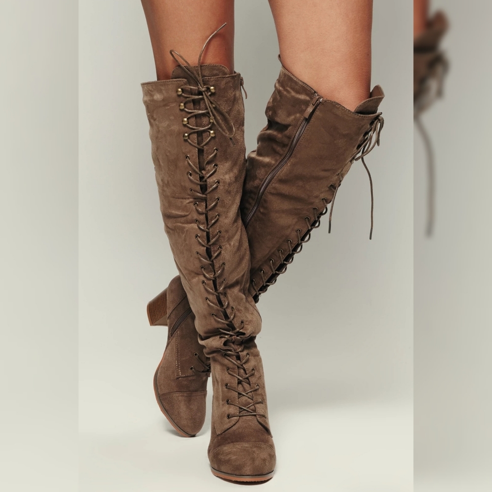 Faux Suede Boots